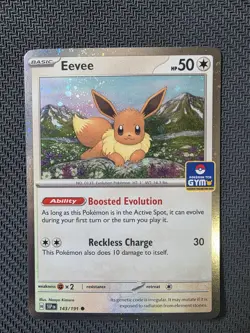 Eevee Stamped Asia Exclusive Gym Promo 143/191 Pokemon TCG NM - Image 1