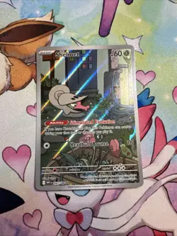 Pokemon TCG Shelmet 93/86 Illustration Rare Full Art Holo White Flare Card NM/M - Image 1