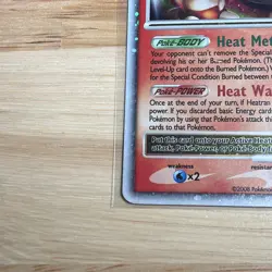 Pokemon Heatran LV.X DP31 DP Promos Holo Promo Card 120 HP Level Up - Image 4