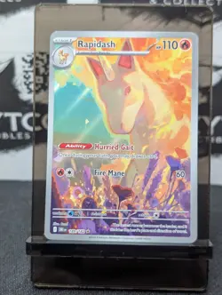 Pokemon TCG Rapidash Destined Rivals Illustration Rare Card 189/182 - Image 1