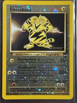 Pokemon TCG Electabuzz Reverse Holo Card Winner Stamped #1 (2002) NM - Image 2
