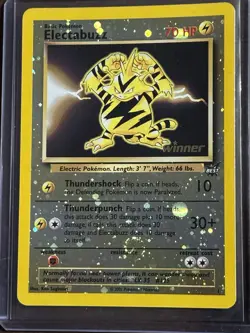 Pokemon TCG Electabuzz Reverse Holo Card Winner Stamped #1 (2002) NM - Image 3