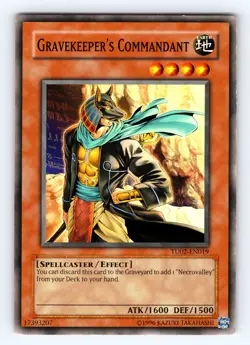 Yugioh Gravekeeper's Commandant TU02-EN019 Common - NM 💎 - Image 1