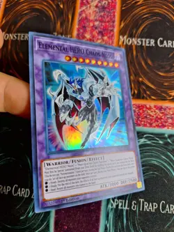 Yu-Gi-Oh! TCG Elemental Hero Chaos Neos SHVA-EN035 Super Rare 1st Edition NM - Image 2