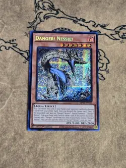 Yugioh Danger! Nessie! MP25-EN141 1st Edition Prismatic Secret Rare NM - Image 1