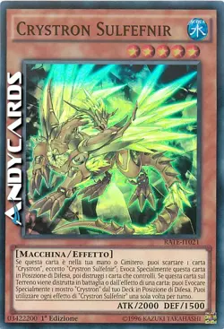 CRYSTRON SULFEFNIR • Super R • RATE IT021 • 1Ed • Yugioh! • ANDYCARDS - Image 1