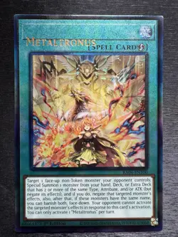 YuGiOh! Metaltronus RA04 - Error Misprint Name Shift 1st Edition Near Mint - Image 2
