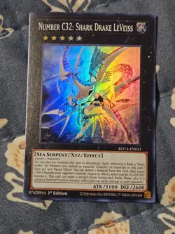 Number C32: Shark Drake LeVeiss - Super Rare - ROTA-EN041 Yugioh - Image 1