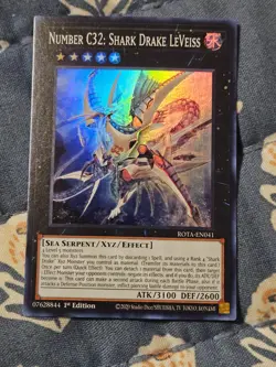 Number C32: Shark Drake LeVeiss - Super Rare - ROTA-EN041 Yugioh - Image 2