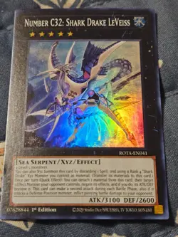 Number C32: Shark Drake LeVeiss - Super Rare - ROTA-EN041 Yugioh - Image 3