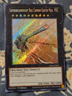 Superdreadnought Rail Cannon Gustav Max - Secret Rare - RA04-EN063 Yugioh - Image 1