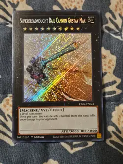 Superdreadnought Rail Cannon Gustav Max - Secret Rare - RA04-EN063 Yugioh - Image 2