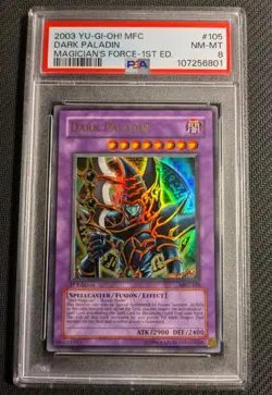 Yugioh Dark Paladin MFC-105 1st Edition Ultra Rare PSA 8 NM-MT! - Image 1