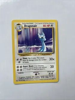 Pokemon TCG Dragonair 19/102 1st Edition Non Rare Holo Card - Image 1