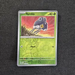 Pokemon TCG Paradox Rift Nymble Reverse Holo Card 13/182 - Image 1