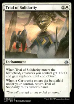 Trial of Solidarity 034/269 Amonkhet MTG Magic the Gathering card - Image 1