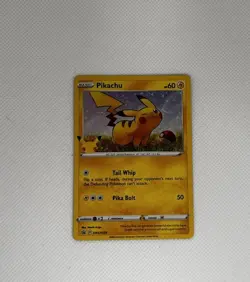2020 pikachu Tail Whip Pokemon Card/ RARE Holo Never Played 60 HP - Image 1