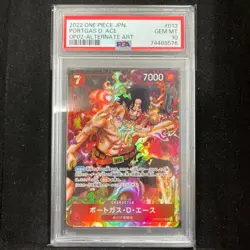 PSA10 Portgas D. Ace OP02-013 SR Paramount War One Piece Card 2022 Japan JP F/S - Image 1