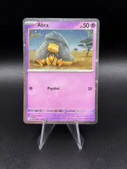 Abra 063/165 Staring At Swirl Scarlet & Violet 151 Pokemon Card NM - Image 1