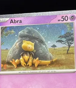 Abra 063/165 Staring At Swirl Scarlet & Violet 151 Pokemon Card NM - Image 4