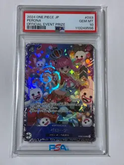 PSA10 Perona OP08-093 Two Legends Official Event Price One Piece Card 2024 Japan - Image 1