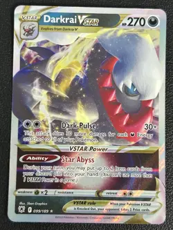 Darkrai VSTAR 099/189 Astral Radiance Ultra Rare Pokemon TCG Card NM - Image 1