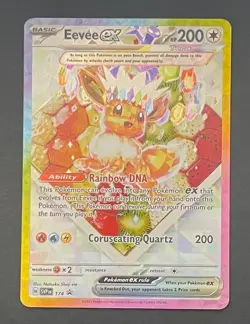 Pokemon Card Eevee EX 174 Black Star Promo - Near Mint - Image 1
