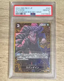 PSA10 Spandine EB01-043 R PB Storage Box Set - Gold One Piece Card 2024 Japan - Image 1