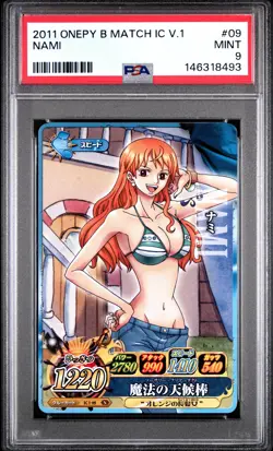 2011 ONE PIECE ONEPY BERRY MATCH IC VOL.1 #09 NAMI PSA 9 - Image 1