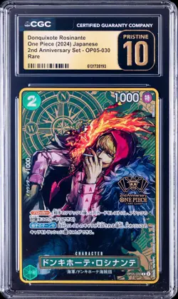 2024 ONE PIECE 2ND ANNIVERSARY SET JAPANESE DONQUIXOTE ROSINANTE CGC 10 PRISTINE - Image 1
