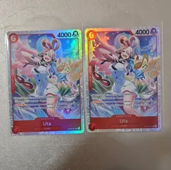 Bandai One Piece Card Game ST23 Uta Holo Blocker Character Cards Lot of 2 - Image 2
