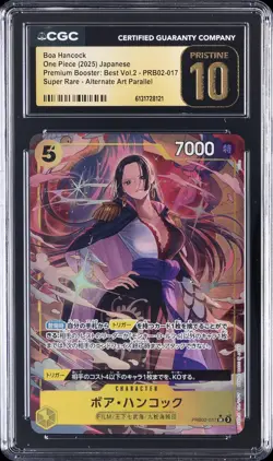 2025 ONE PIECE PREMIUM BOOSTER: BEST VOL. 2 JPN AA BOA HANCOCK CGC 10 PRISTINE - Image 1