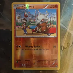Pokemon Cubone Reverse Holo 77/162 Breakthrough Basic 70 HP Whimsy Tackle Card - Image 1