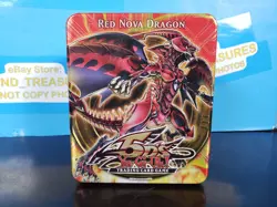 2010 KONAMI YU-GI-OH! RED NOVA DRAGON COLLECTIBLE TIN Kazuki Takahashi No Cards - Image 1