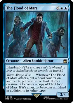 The Flood of Mars NM Doctor Who MTG Magic The Gathering Blue English Card - Image 1
