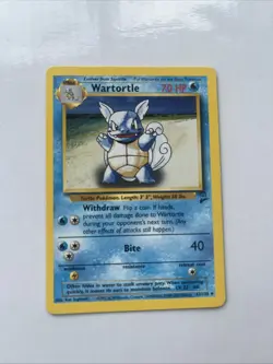 Pokemon TCG Wartortle Base Set 2 Card 63/130 - Image 1