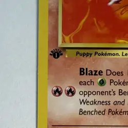 Blaine’s Growlithe 62/132 Gym Challenge 1st Edition WOTC Pokemon Card LP - Image 3