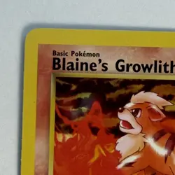 Blaine’s Growlithe 62/132 Gym Challenge 1st Edition WOTC Pokemon Card LP - Image 4