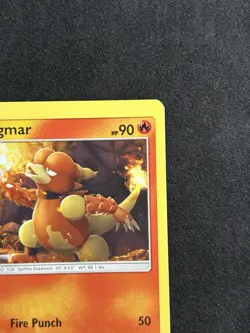 Miscut Error Magmar 10/68 Hidden Fates Pokemon Card - Image 2