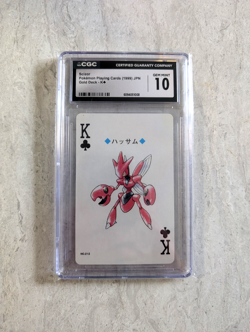 Scizor K (CGC 10) Gold Poker Deck -Pokemon Playing Card Japanese 1999 - Image 1