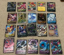 Pokemon 20 Card Lot V Max Mega Prize Pack Ex HOLO Rare Hits Only See Pics - Image 1
