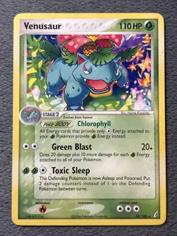 Venusaur 28/100 Crystal Guardians Pokemon Card - Image 1