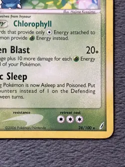 Venusaur 28/100 Crystal Guardians Pokemon Card - Image 5