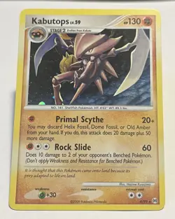 Kabutops 4/99 Arceus Holo Rare MP Pokemon Card - Image 1