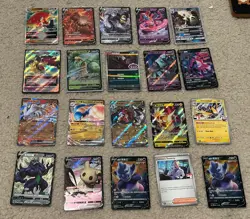 Pokemon 20 Card Lot V Max Mega Prize Pack Ex HOLO Rare Hits Only See Pics - Image 1