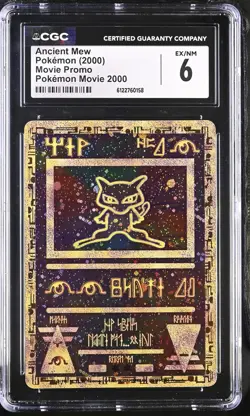 CGC 6 EX/NM Ancient Mew Holo Promo Pokemon Movie 2000 Pokemon Card - Image 1