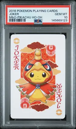2016 POKEMON PLAYING CARDS MAIKO PIKACHU & OKUGE PIKACHU JOKER PSA 10 - Image 1