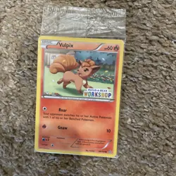 Pokemon Card Vulpix 20/160 Build a Bear Promo Stamp Promo 2015 SEALED D10 - Image 1