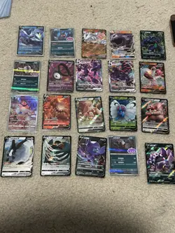 Pokemon 20 Card Lot V Max Mega Prize Pack Ex HOLO Rare Hits Only See Pics - Image 1
