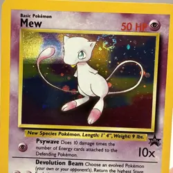 Pokemon Mew #9 HOLO Black Star Promo Card VINTAGE WOTC SWIRL 💫💫💫 - Image 1